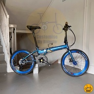 🛜 Fnhon Blast 22” 𝗠𝗥𝗧/𝗕𝘂𝘀-𝗳𝗿𝗶𝗲𝗻𝗱𝗹𝘆 14 Freebie 𝗟𝗶𝗴𝗵𝘁𝘄𝗲𝗶𝗴𝗵𝘁 Folding Foldable Bicycle Bike Fold Dahon Blue Birdy Crius 451