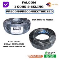 FALCOM PRECON 1 CORE 3 SELING 75M SC UPC - SC UPC | CABLE READY TO USEFiber Optik 75 METERS LENGTH 1