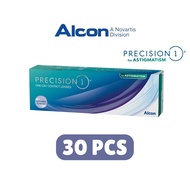 (30 pcs) Alcon Precision 1 Toric Daily Disposable Silicone Hydrogel Astigmatism One Day Clear Contac