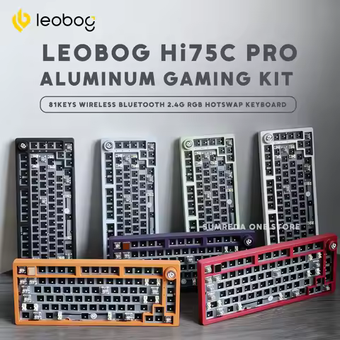 Leobog Hi75C Gaming Aluminum Wireless Mechanical Keyboard Kit Hi75 Hi75C Pro 81Keys Bluetooth 2.4G W