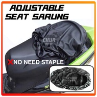 Seat Sarung Motor / Ganti Seat Cover Kusyen (TAK PAYAH STAPLE) LC/AVANTIZ/SOLARIZ/EGO/Y15/MR2/RS150/RSX/BEAT/WAVE DASH