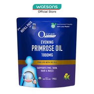OCEAN HEALTH Evening Primrose Oil Softgel 1000mg (Supports PMS + Skin + Hair & Nails + Halal) Refill