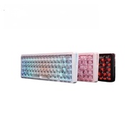 Transparent RGB Mechanical Keyboard, 60% Hot Swappable Tri-Mode Wireless Gaming Keyboard