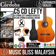 Cordoba C5 CD Lefty Guitar Pack - Solid Canadian Cedar Top, Mahogany Wood Back & Sides (C5CD), Class