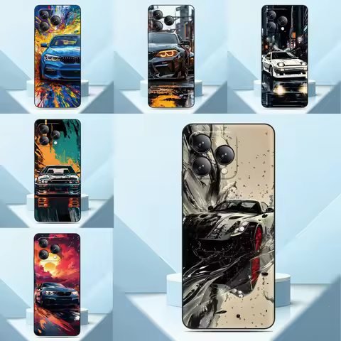 Car Sticker Phone Case For OnePlus 15R 15 Ace 6 6T Nord CE 3 2 8T 8 HTC U23 Pro U11 U12 Desire 12s 1
