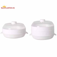 Microwave Steamer Plastic Round Steamer Microwave Oven with Lid Cooking Tools