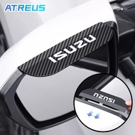 Isuzu Dmax Mux Carbon Fiber Side Rear View Mirror Rain Eyebrow Car Outer Rear View Mirror Rainproof 