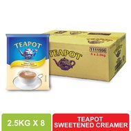 Teapot Sweetened Creamer Pouch 2.5kg x 8 Packets (1 Carton) / Susu Pekat Teapot / Krimer Manis Milk 