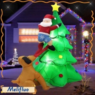 MELIFLUO Christmas Inflatable Dolls,  LED Light Inflatable Tree Lights,  Party Favors 1.8M/6FT Gifts