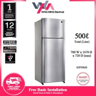 Sharp 500L Refrigerator 2 Door/Peti Ais 2 Pintu Inverter (SJP50MS) Peti Sejuk/Fridge/冰箱