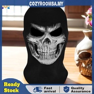Topeng Muka Hantu Uniseks Balaclava Topeng Tengkorak Rangka yang Menakutkan untuk Cosplay Halloween