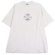 成色極佳的BALENCIAGA 24SS 764235 100% 純棉 VALENTINE CD T 卹，短袖，灰色，L 碼，正品，男士