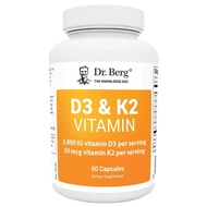 美国直邮Dr. Berg’s 伯格医生D3 & K2 Vitamin维生素D3 K2 60粒US Direct Mail Dr. Berg's20250822