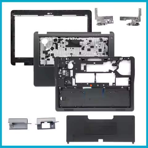 LCD Back Cover Front Bezel Hinges Palmrest Bottom Base Case Hinge Cover For Dell Latitude E7250 7250