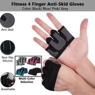 3H Sarung Tangan Unisex | Breathable 4 Finger Fitness Gloves | Sarung Tangan Sukan & Latihan Gym