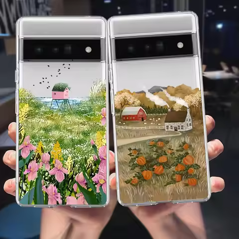 For Google Pixel 8A Japan Anime Landscape Case For Google Pixel 6 6A 7 7A Pro Google Pixel 8 Pro 5G 
