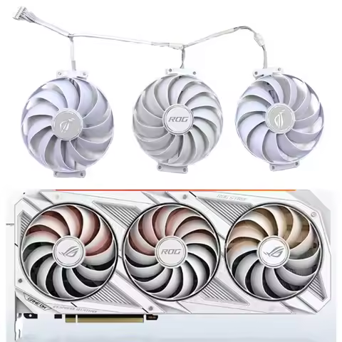 ASUS NEW 95MM 7PIN CF1010U12S RTX3070 GPU Fan，For ASUS ROG Strix RTX3090 3080TI 3080 3070TI 3070 Whi