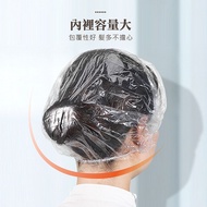 [Disposable Shower Cap 100pcs] Disposable Plastic Wrap Cover Water Repellent Head Waterproof Anti-Du