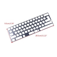 Gray 60% Aluminum Mechanical Keyboard Plate Support GK64 DZ6