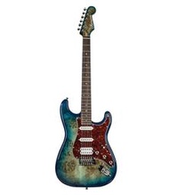 [名家樂府] Bensons Stratocaster BST-TUM 電吉他 特殊樹瘤木紋 單單雙 藍