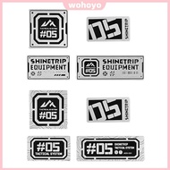 Stainless Steel Camping Gear Patches Wear-Resistant Outdoor Vest Stickers Decorative Camping Gear Ba