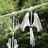 日本inomata 日製室內室外防風可串接掛式晾鞋架-3入