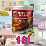 18L ( 18 LITER ) Nippon Paint Satin Glo INTERIOR WALL FINISH / wpc