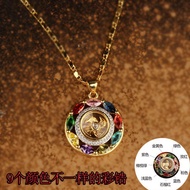 Qixi Gifts for Friends Comes to Run Pendant 925 Silver Gold-Plated Necklace Money-Fortune meaning Co