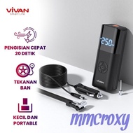 VIVAN VTI02 POMPA BAN MOBIL TIRE INFLATOR PORTABLE ELEKTRIK LCD - MAGICSTORE9
