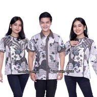 Blouse Batik Wanita Hem Pria Couple Seragam Batik Lengan Pendek Panjan