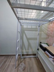 🔥鐵網高架床 黃埔花園七座鐵網床 (包送上門) 雙人高架床 上格床 工人床 高架鐵床 高架白色鐵床 白色高架床 customise metal bed board loft bed 