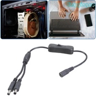 RR 5 5x2 1mm DC5521 Y Splitter Power Cable Female to Double Male Extension with Switcher for LED and