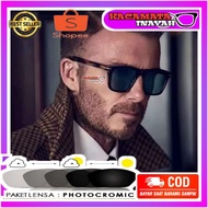 Men's MINUS GLASSES FRAME SPORTY DAVID BECKHAM SQUARE PHOTOCROMIC, ANTI RADIATION, GLASSES | Style G