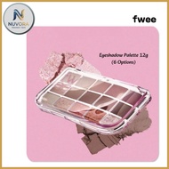 fwee More Mood Eyeshadow Palette 12g (6 Options), directly from Korea