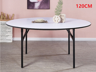 120/150/180CM White Round Folding Dining Eating table restaurant banquet canteen table PVC conferenc