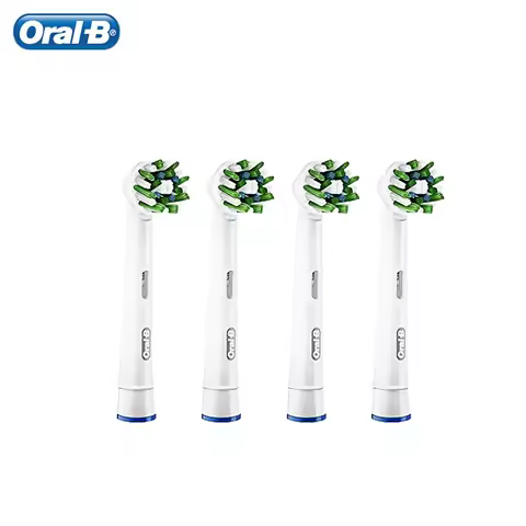 Oral-B CrossAction Replacement Brush Heads with CleanMaximiser 16 Degree Stains Removal Original Ora