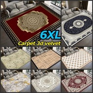 6XL ( 300x200cm ) Crystal Velvet Carpet Floor mat  Rugs Carpets Ready stock Best Quality