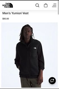 TNF The North Face Men’s Yumiori Vest Black 黑色絨毛背心外套