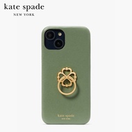 KATE SPADE NEW YORK MORGAN SAFFIANO LEATHER SPADE RING STAND IPHONE 14 CASE KB374 เคสโทรศัพท์