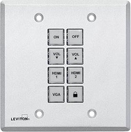 Leviton 41920-CP8 8-Button Control Panel Wall Plate