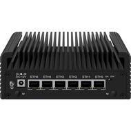 CWWK Fanless Mini PC Intel N Series-N100(4C/4T up to 3.4GHz) Low Power Processor, DDR5, 6x2.5GbE Int