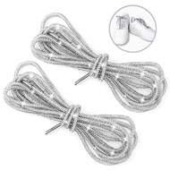 Rhinestone Glitter Shoe Laces - 2PCS Exquisite Shiny Hoodie & Strings Shoelace Decor for DIY Canvas 