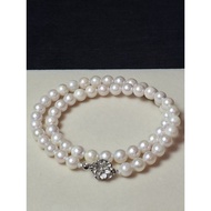 TH145024 Akoya Pearl Necklace From Japan Natural Pearls Each Is Beautiful And Shiny Nature.