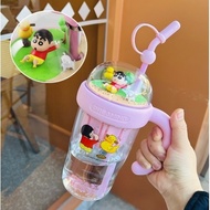 แก้วน้ำเด็ก Crayon Shinchan Tritan 890ml ปลอดภัย สินค้าพร้อมส่งในไทย 52toys