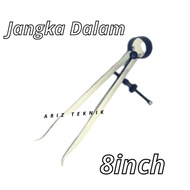 Jangka Bubut Spring Caliper Jangka Dalam 8inch