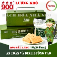 [Thùng 1.2Kg] Lương Khô Quân Đội - Lương Khô 900 Ba Sao - Lương Khô Trung Quốc