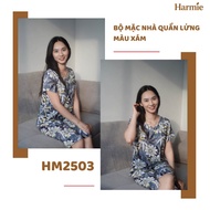 Harmie HM2503 Gray shorts short sleeve home wear set