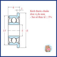 Bearing, flange bearing, bearing type F695zz