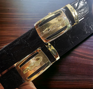 Genuine Crocodile Buckle And Belt Made From