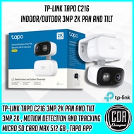 TP-Link Tapo C216 2K 3MP Pan and Tilt Indoor/Outdoor Home Security Wi-Fi Camera ประกันศูนย์ไทย 2 ปี